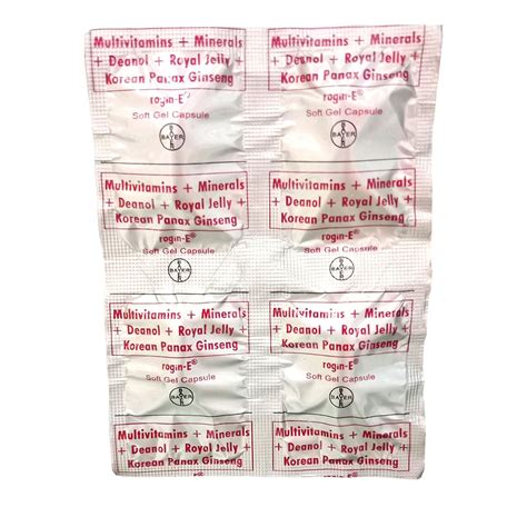 Minerals Soft Gel Capsules (Rogin E) .